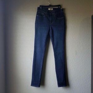 New Madewell Jeans Women’s 9” Mid Rise Casual Denim Blue Skinny Ankle Jean Sz 24